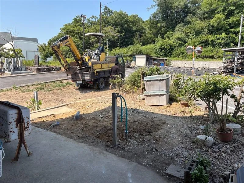 屋外便所解体後